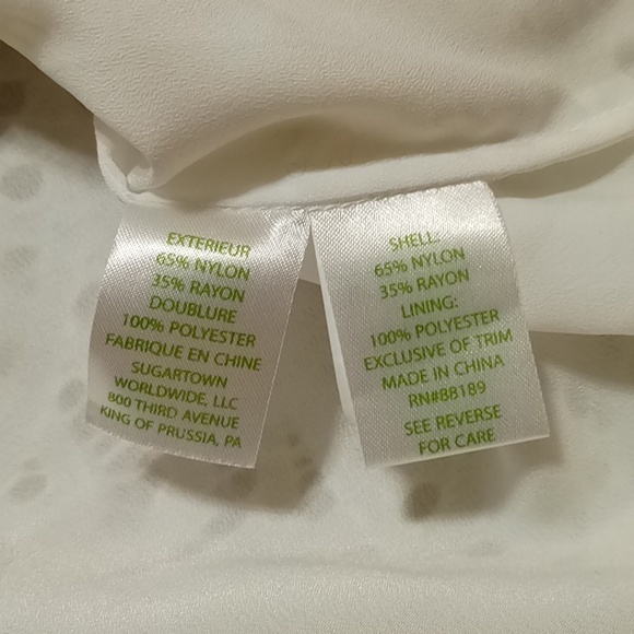 LILLY PULITZER Womens SMALL White Dress Preowned Off Shoulder Summer Spring - Picture 4 of 10